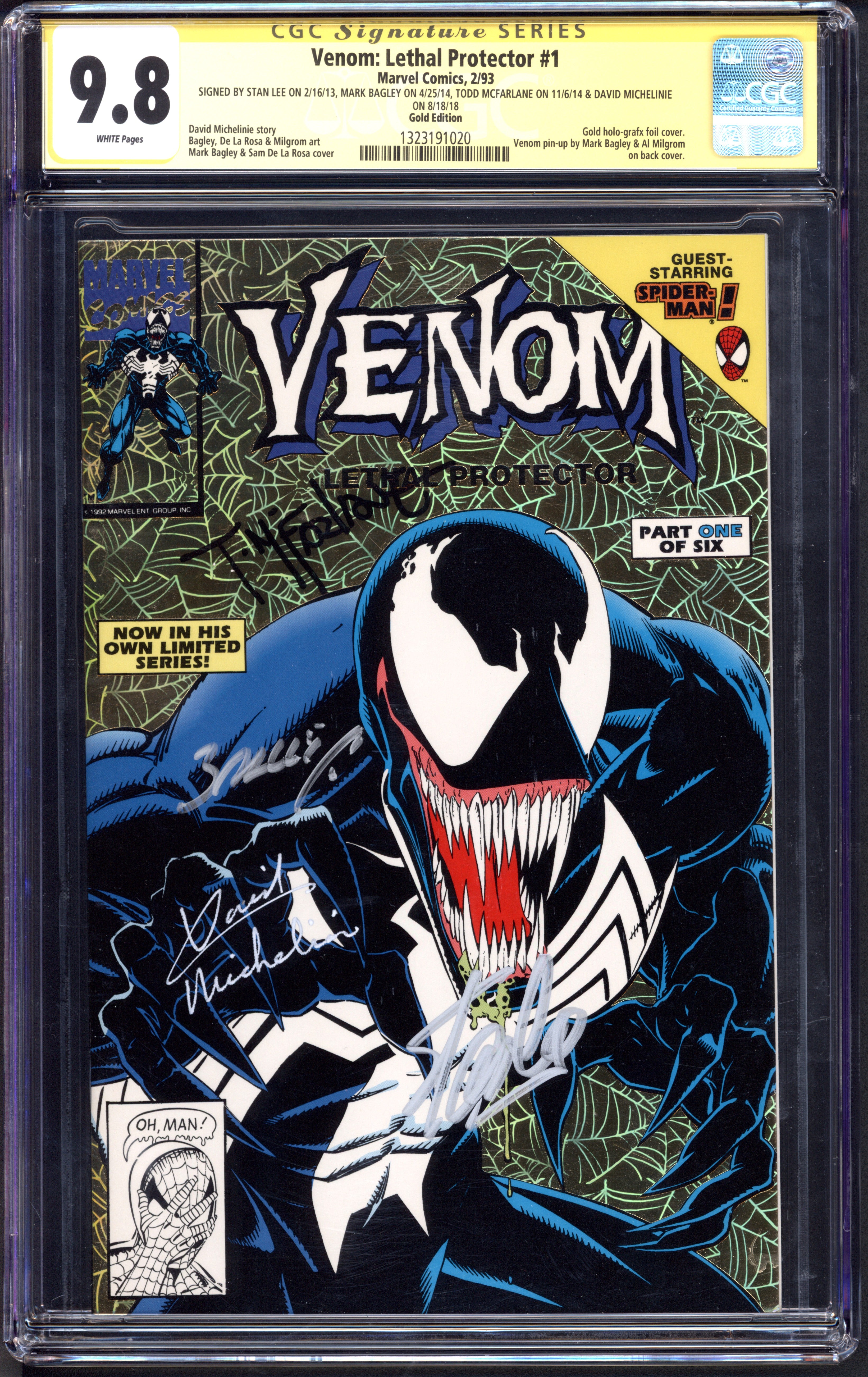 Venom: Lethal Protector (1993 Marvel Comics) # 1 CGC Signature Series