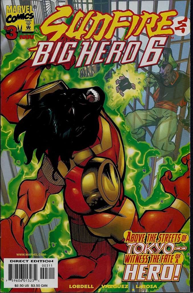Sunfire and Big Hero 6 (1998 Marvel) # 3 Raw