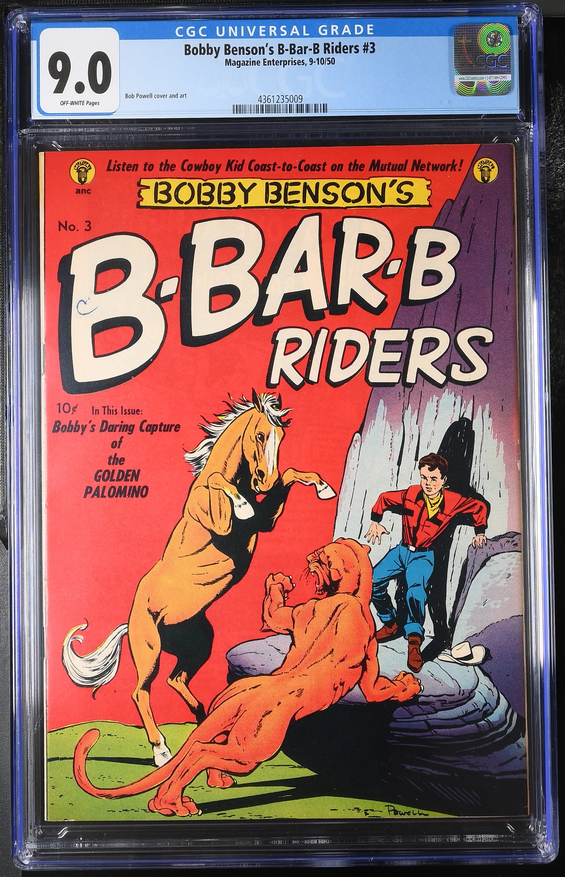 Bobby Benson's B-Bar-B Riders (1952, Magazine Enterprises) # 3 CGC