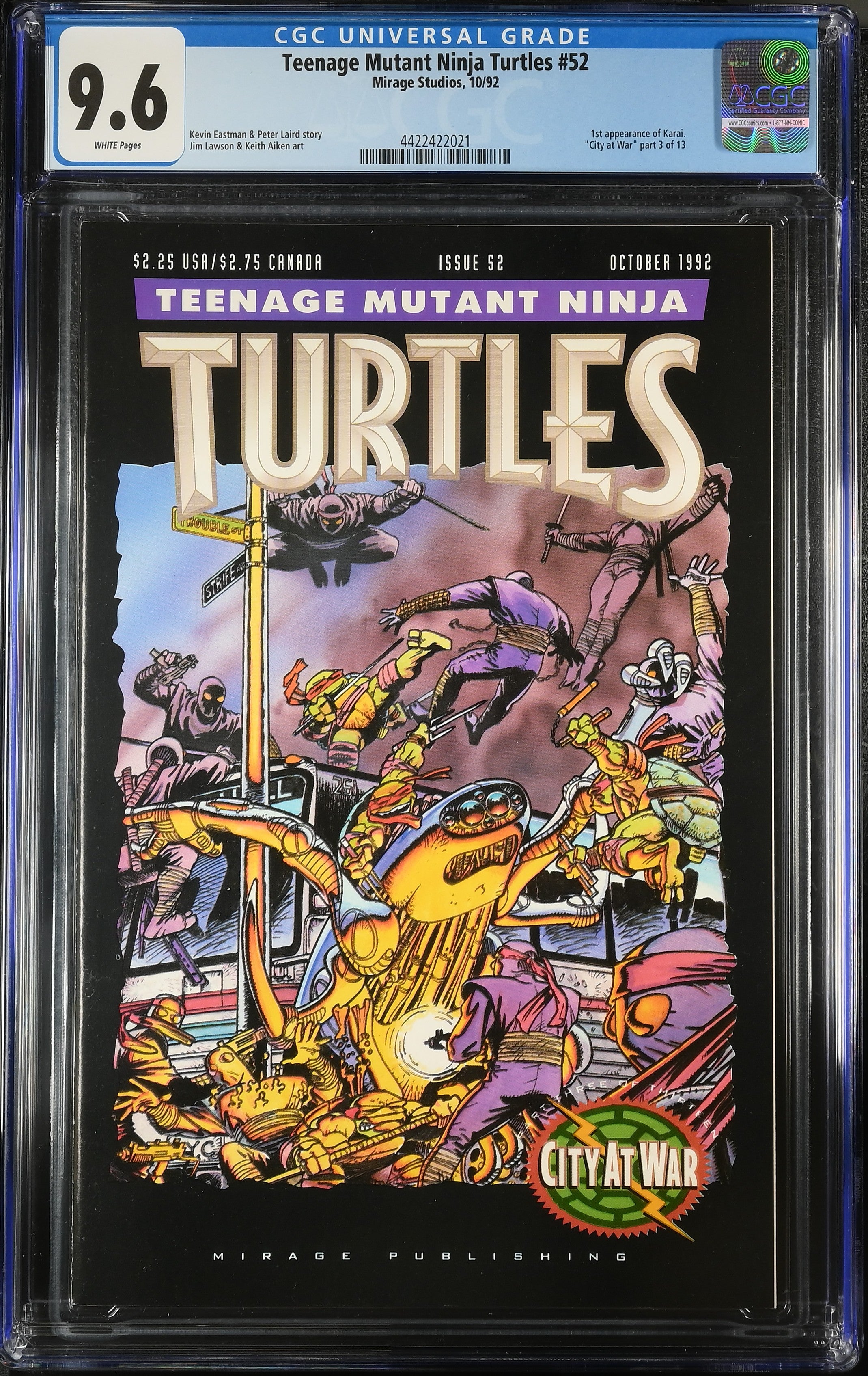 Teenage Mutant Ninja Turtles (1984 1st Series Mirage) # 52 CGC