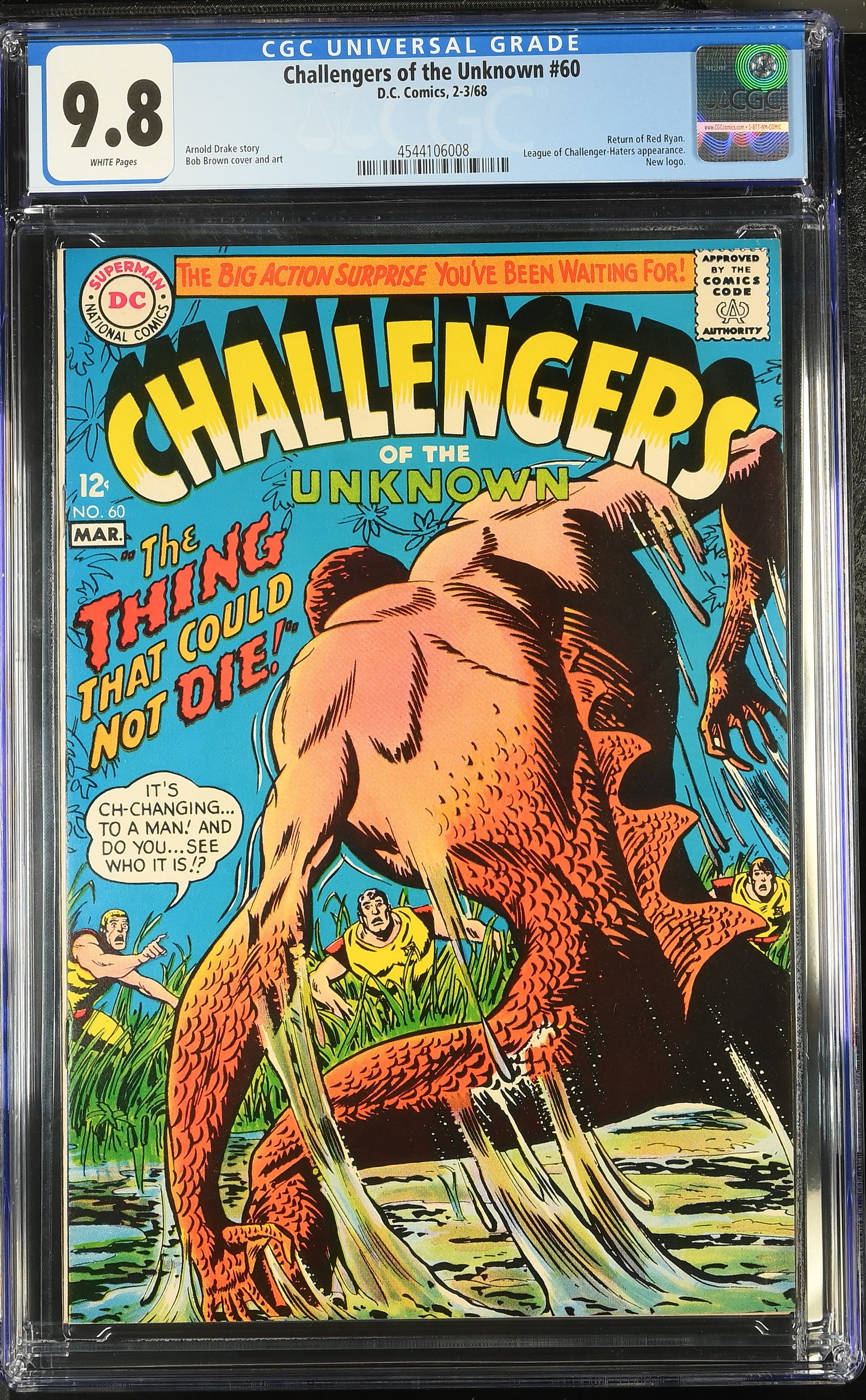 Challengers of the Unknown (1958 1st Series DC) # 60 CGC