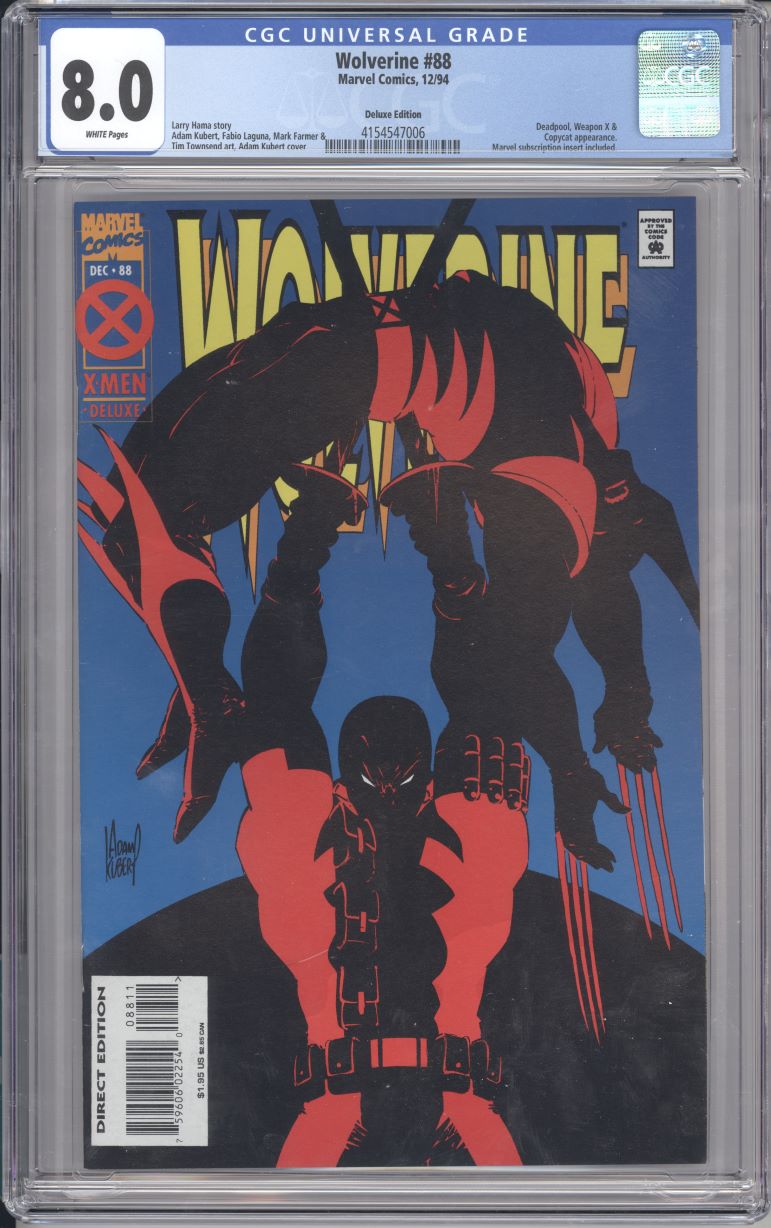 Wolverine 8 cgc hot 8.0