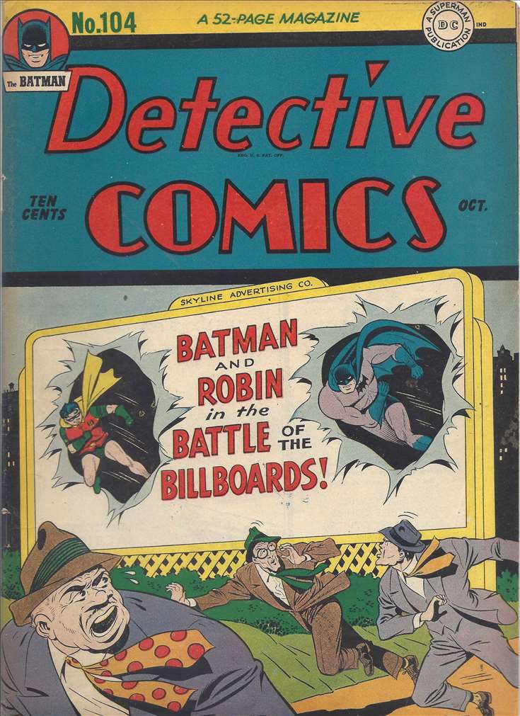 Detective Comics (1937 1st Series DC) #104 Raw