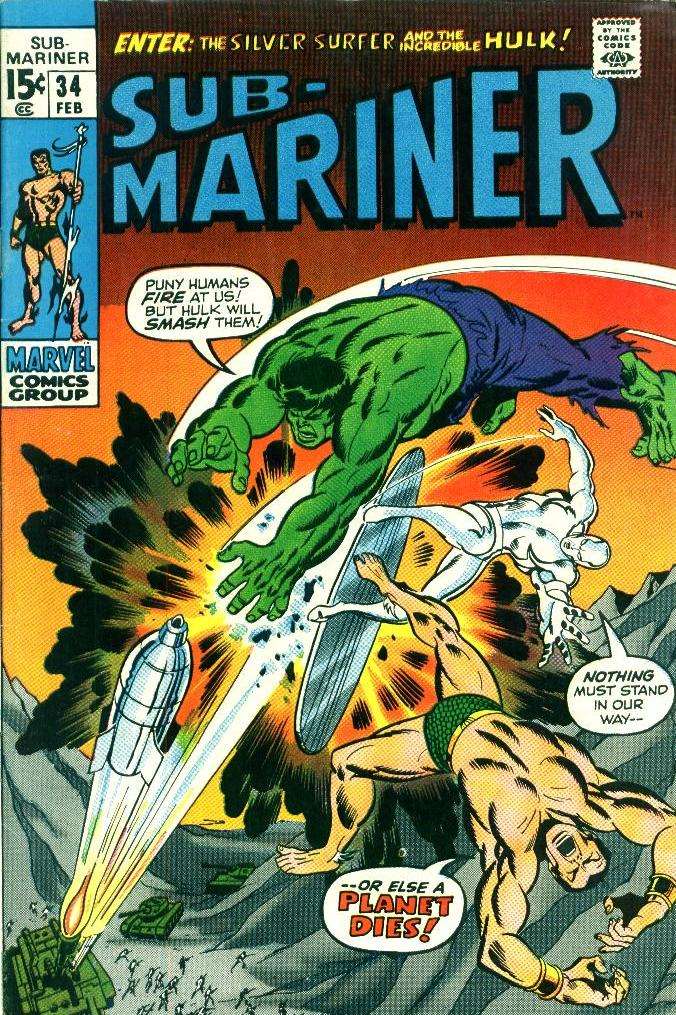 Sub-Mariner (1968 2nd Series Marvel) # 34 Raw