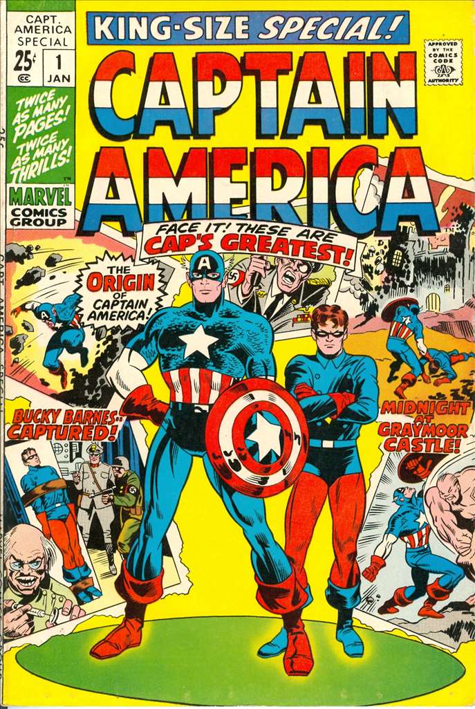 Captain America Annual (1968 1st Series Marvel) # 1 Raw