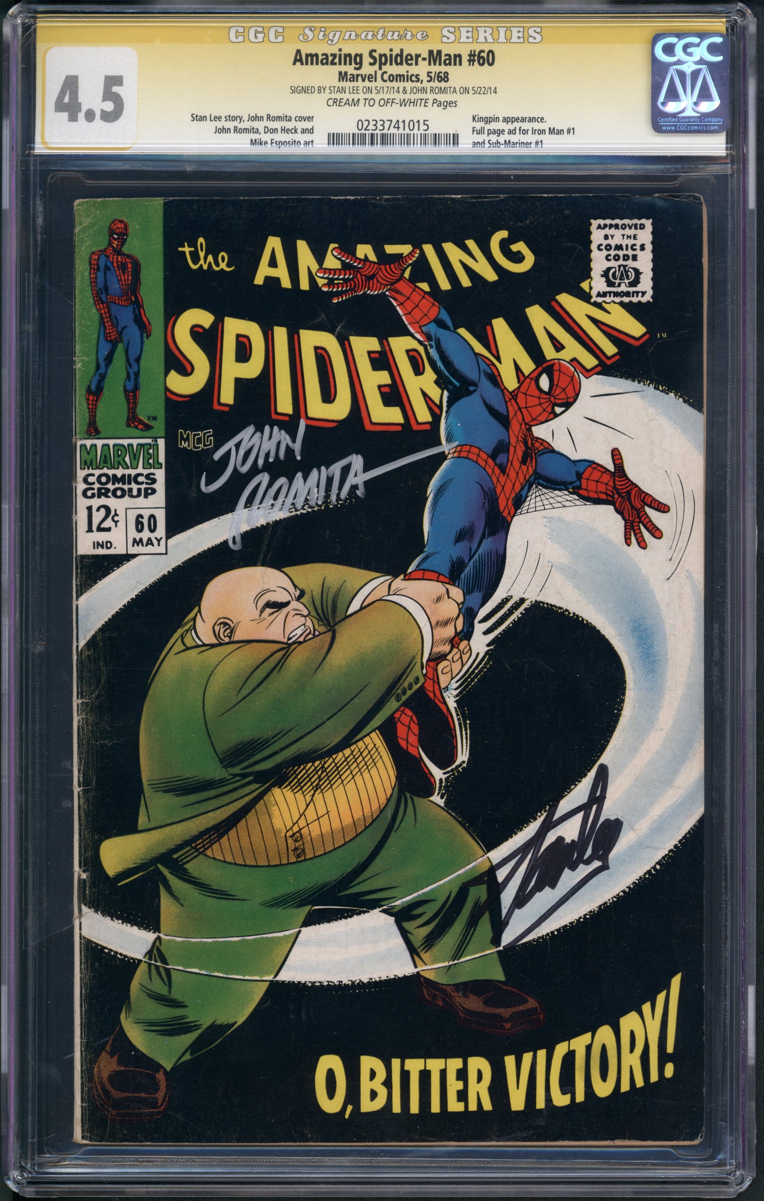 VIM_grade_cgc-4-5-stan-lee-and-romita-0233741015