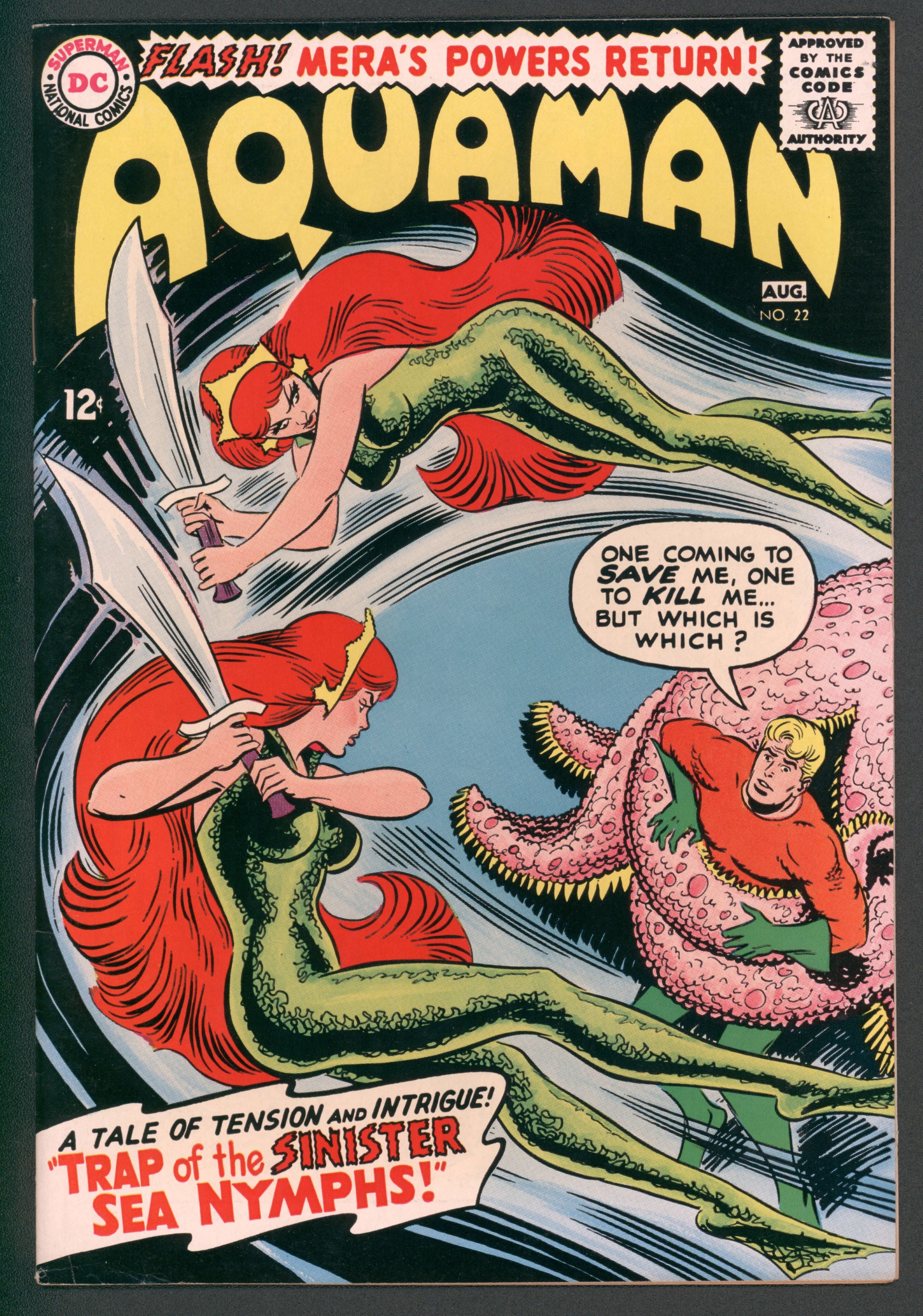 Aquaman comic book selling 1962