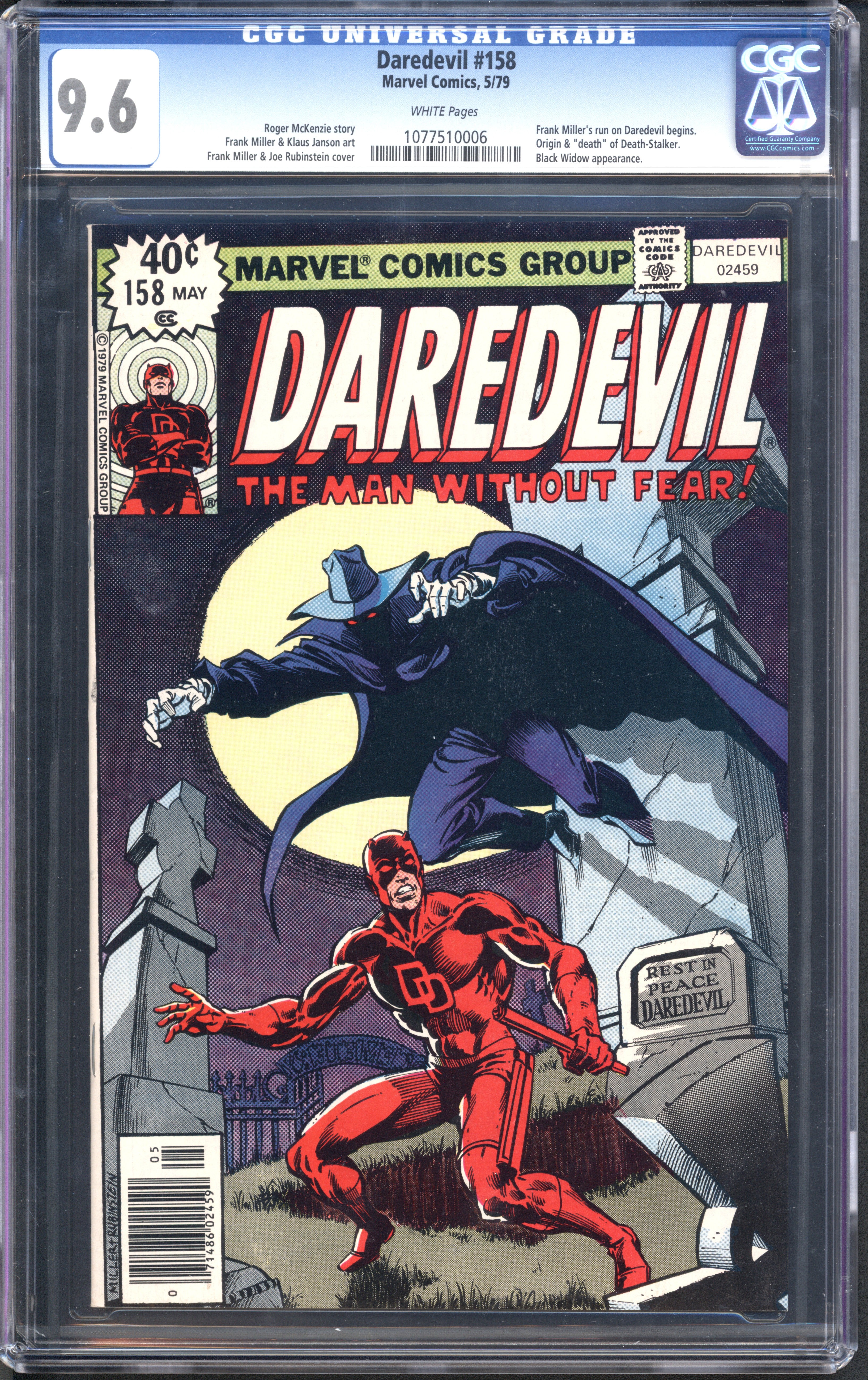 Daredevil (1964 1st Series Marvel) #158 CGC