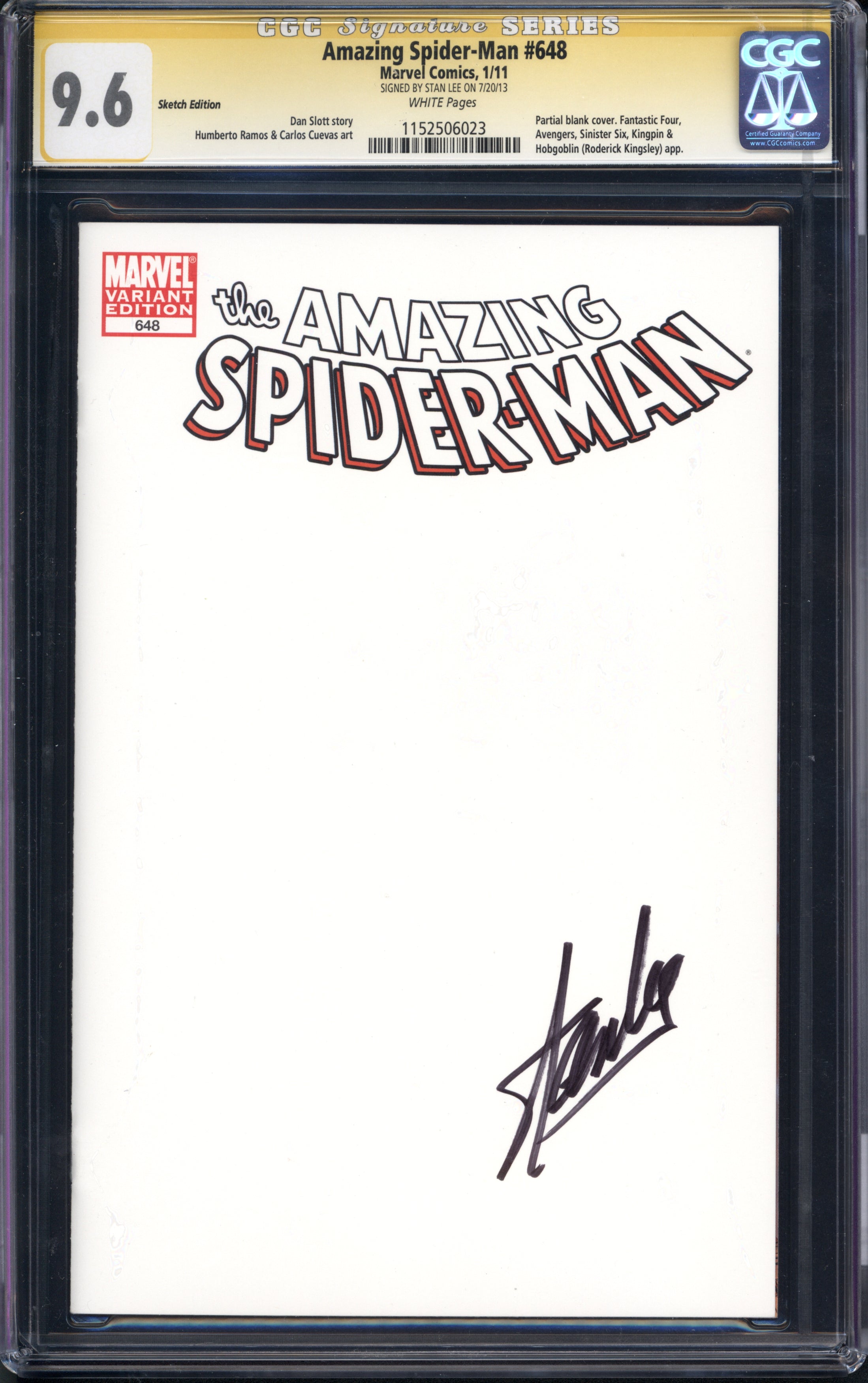 Amazing Spider-Man (1963 1st Series Marvel) #648 CGC Signature Series