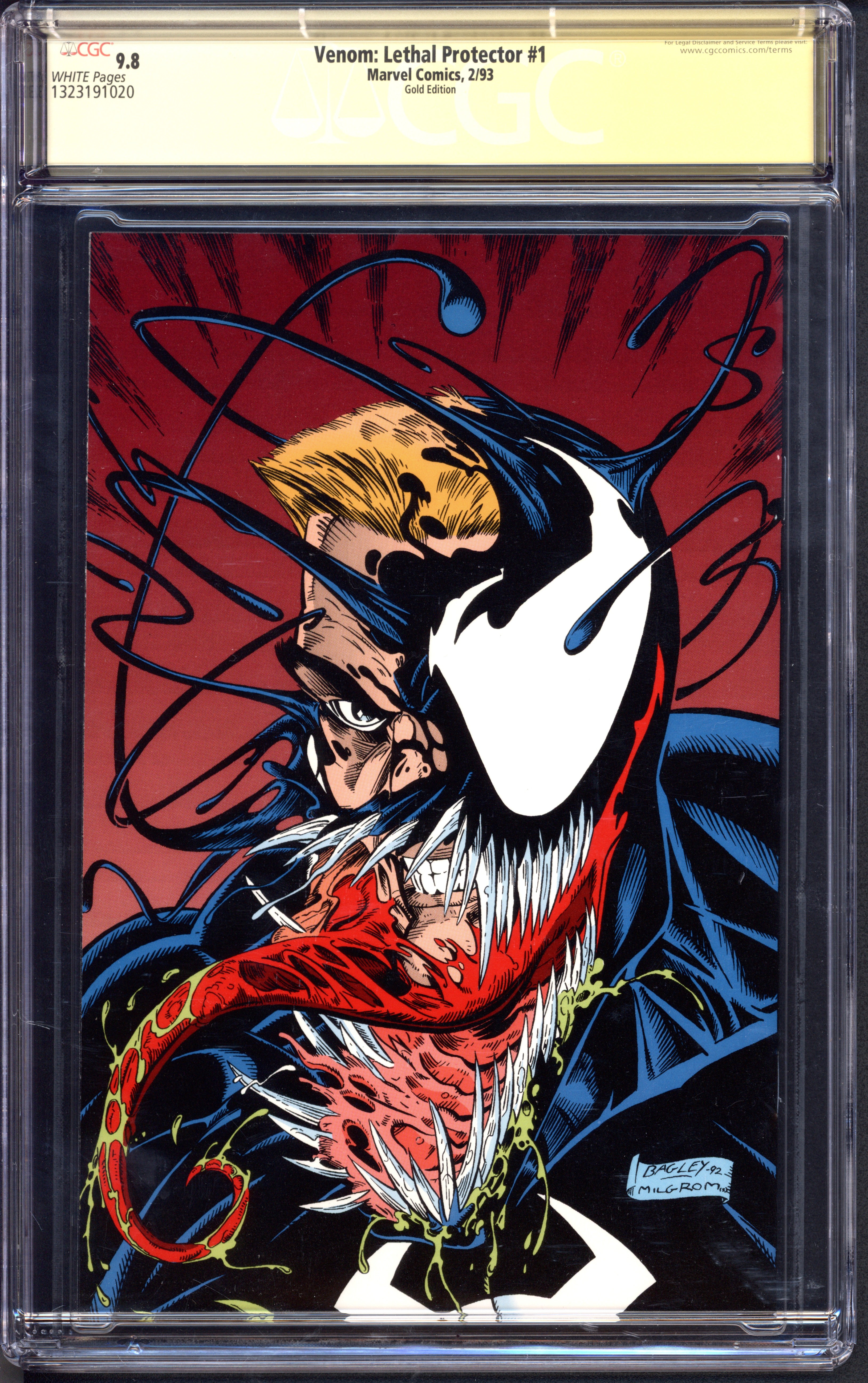 Venom: Lethal Protector (1993 Marvel Comics) # 1 CGC Signature Series