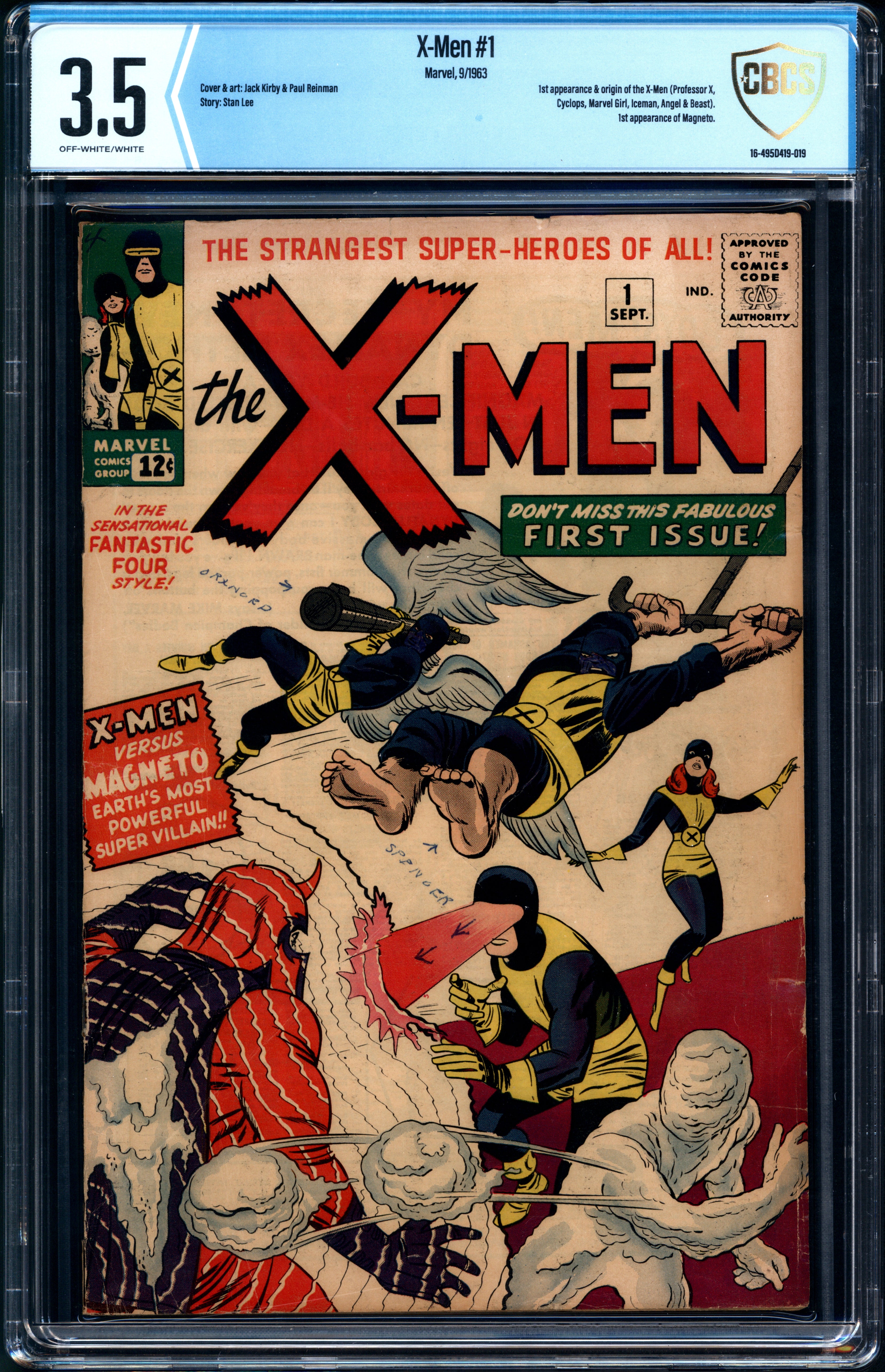 Uncanny X-Men (1963 1st series Marvel) # 1 CGC