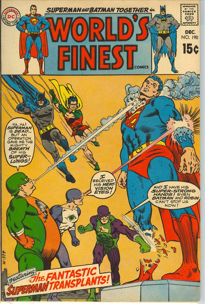 World's Finest (1941 1st Series DC) #190 Raw