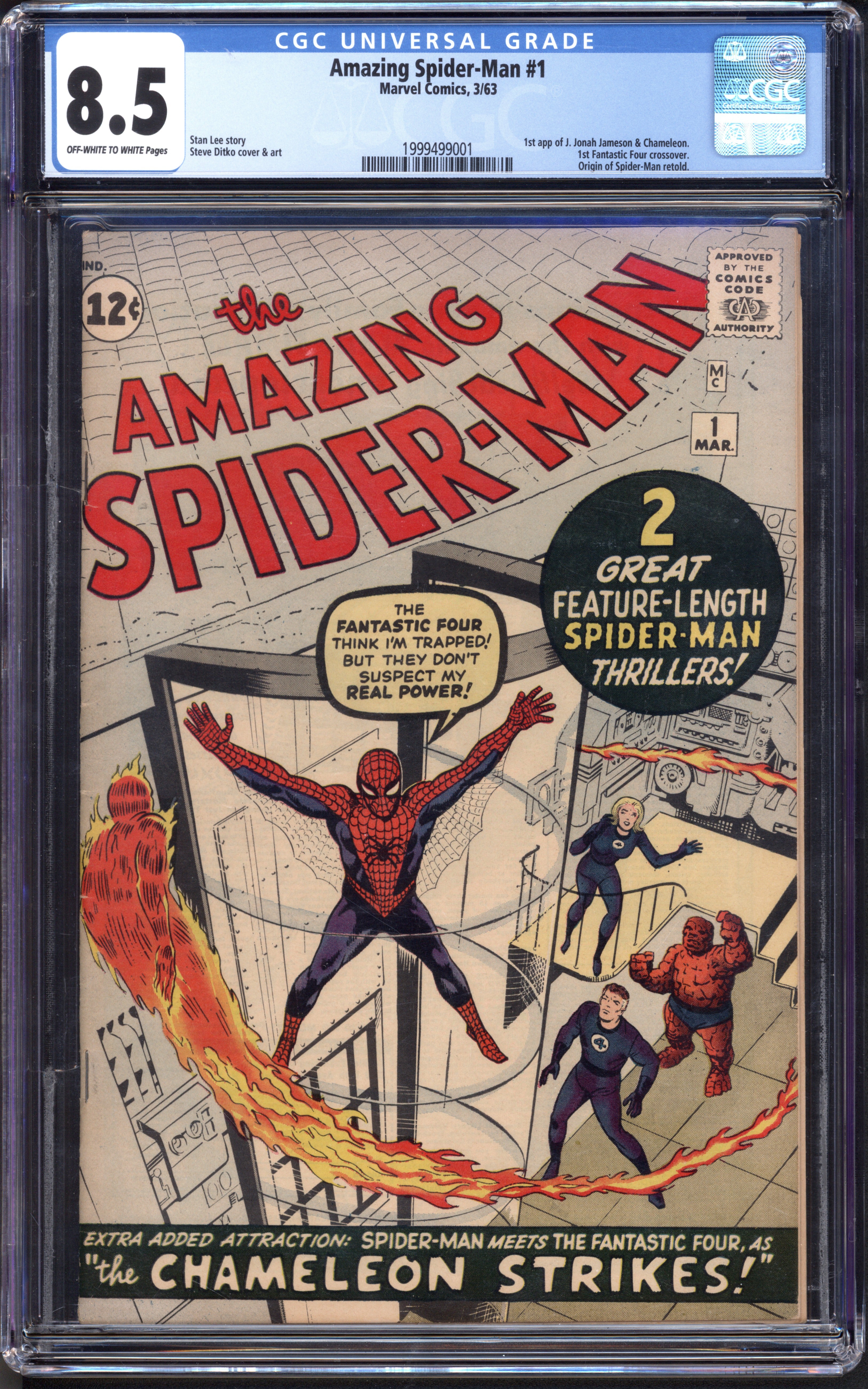 Amazing Spider-Man (1963 1st Series Marvel) # 1 CGC