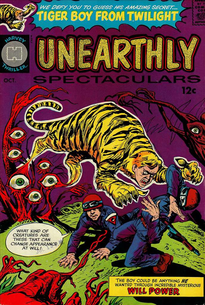 Unearthly Spectaculars (1965, Harvey) #  1 Raw