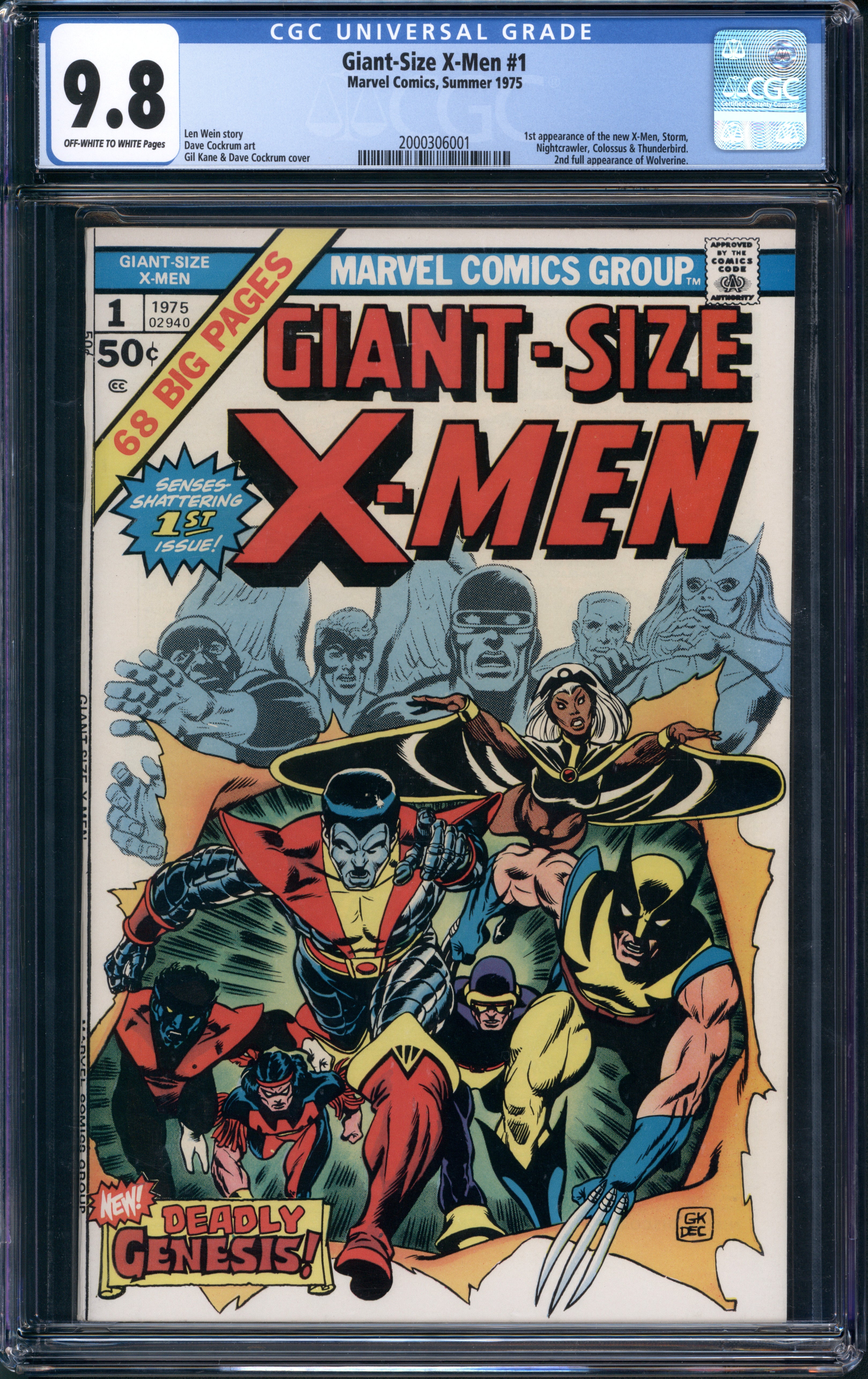 Giant-Size X-Men (1975 Marvel) # 1 CGC