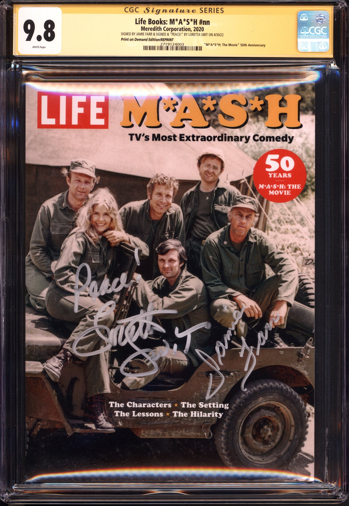 VIM_grade_cgc-9-8-print-on-demand-edition-signed-by-jamie-farr-and-signed-and-remarked-by-loretta-swit-2719124003