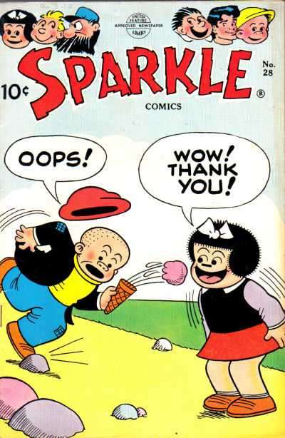 Sparkle Comics (1948 United Features) # 28 Raw