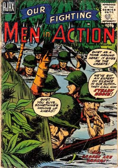 Men in Action (Ajax 1957) #  2 Raw