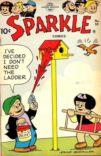 Sparkle Comics (1948 United Features) # 33 Raw