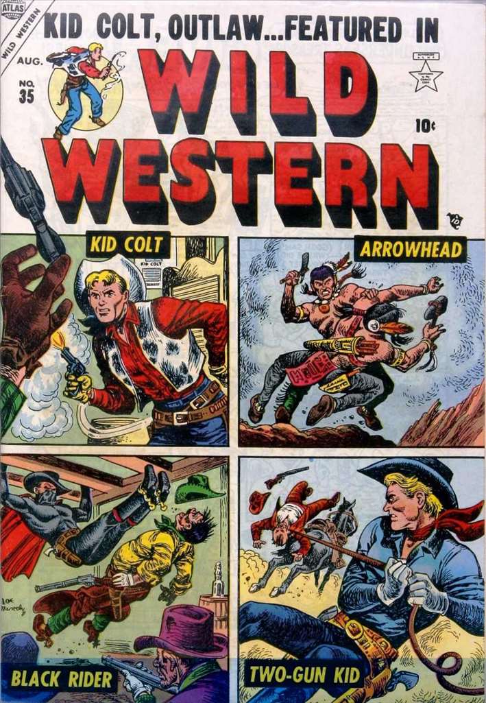 Wild Western (Atlas, 1952) # 35 Raw