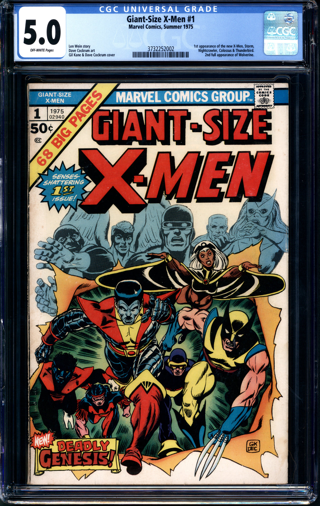 Giant-Size X-Men (1975 Marvel) # 1 CGC