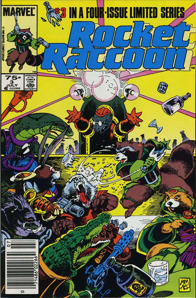 Rocket First Appearance Rocket Raccoon (1985 1st Series Marvel) # 3 Raw