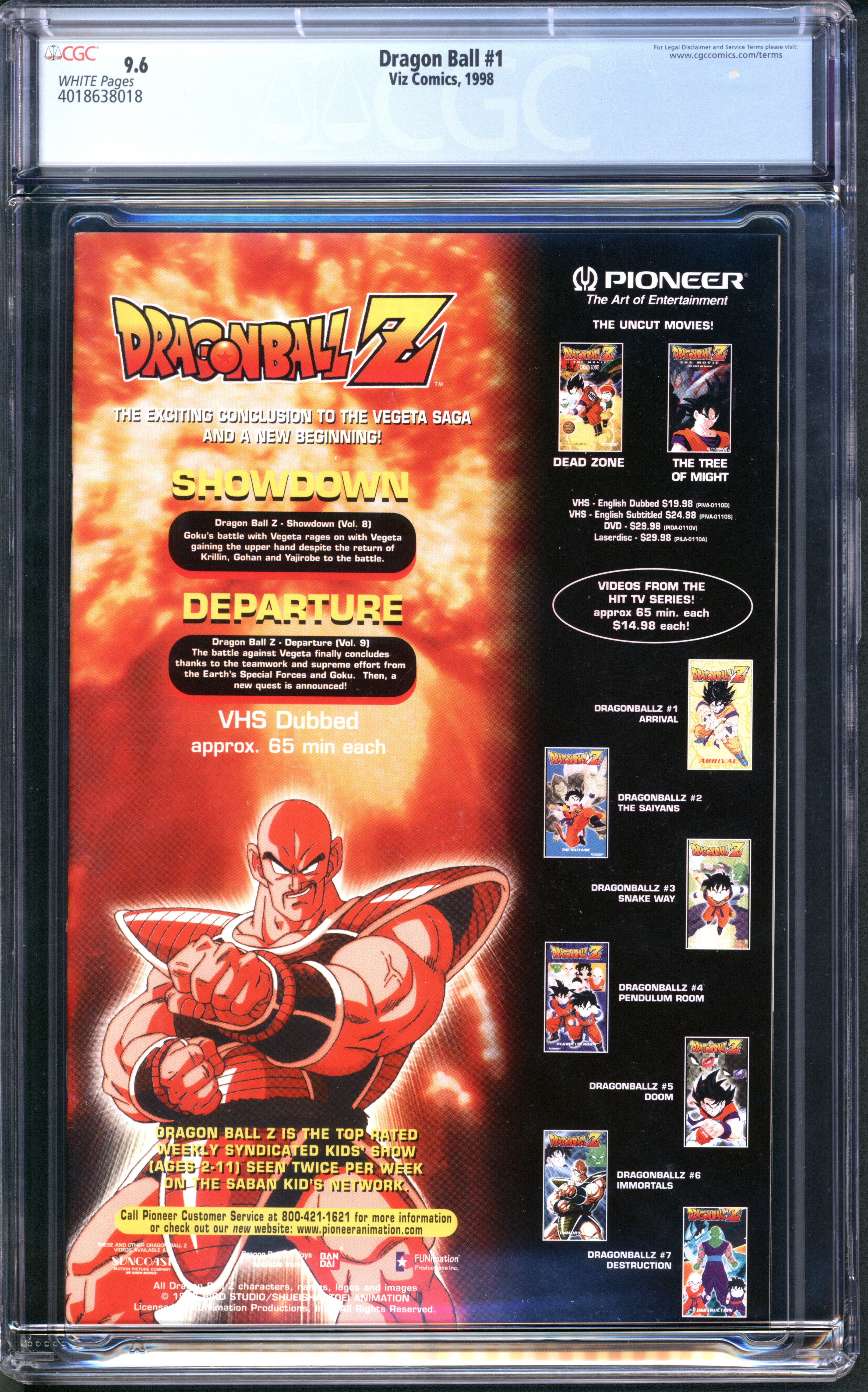 Dragon Ball (1998 Viz Comics) # 1 CGC