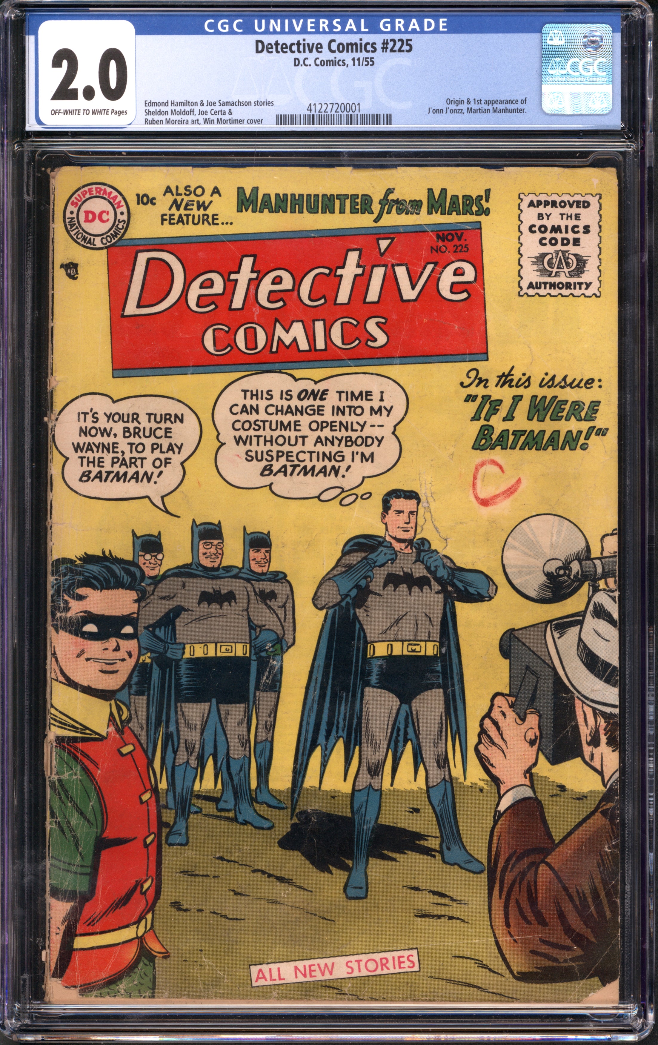 Detective Comics (1937 1st Series DC) #225 CGC