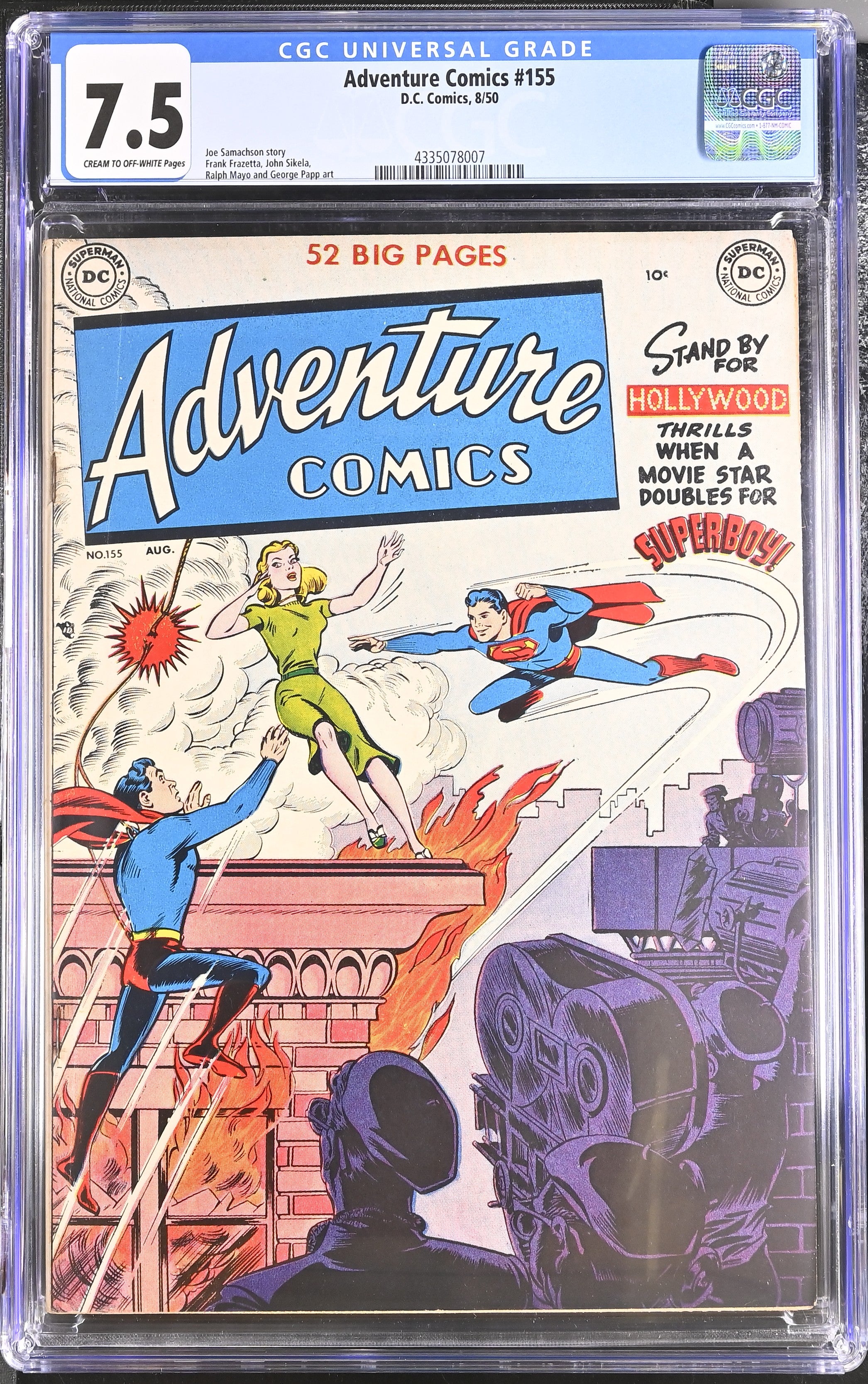 Adventure Comics (1938 1st Series DC) #155 CGC