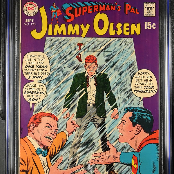 Superman's shops Pal Jimmy Olsen issue 123 framed cover