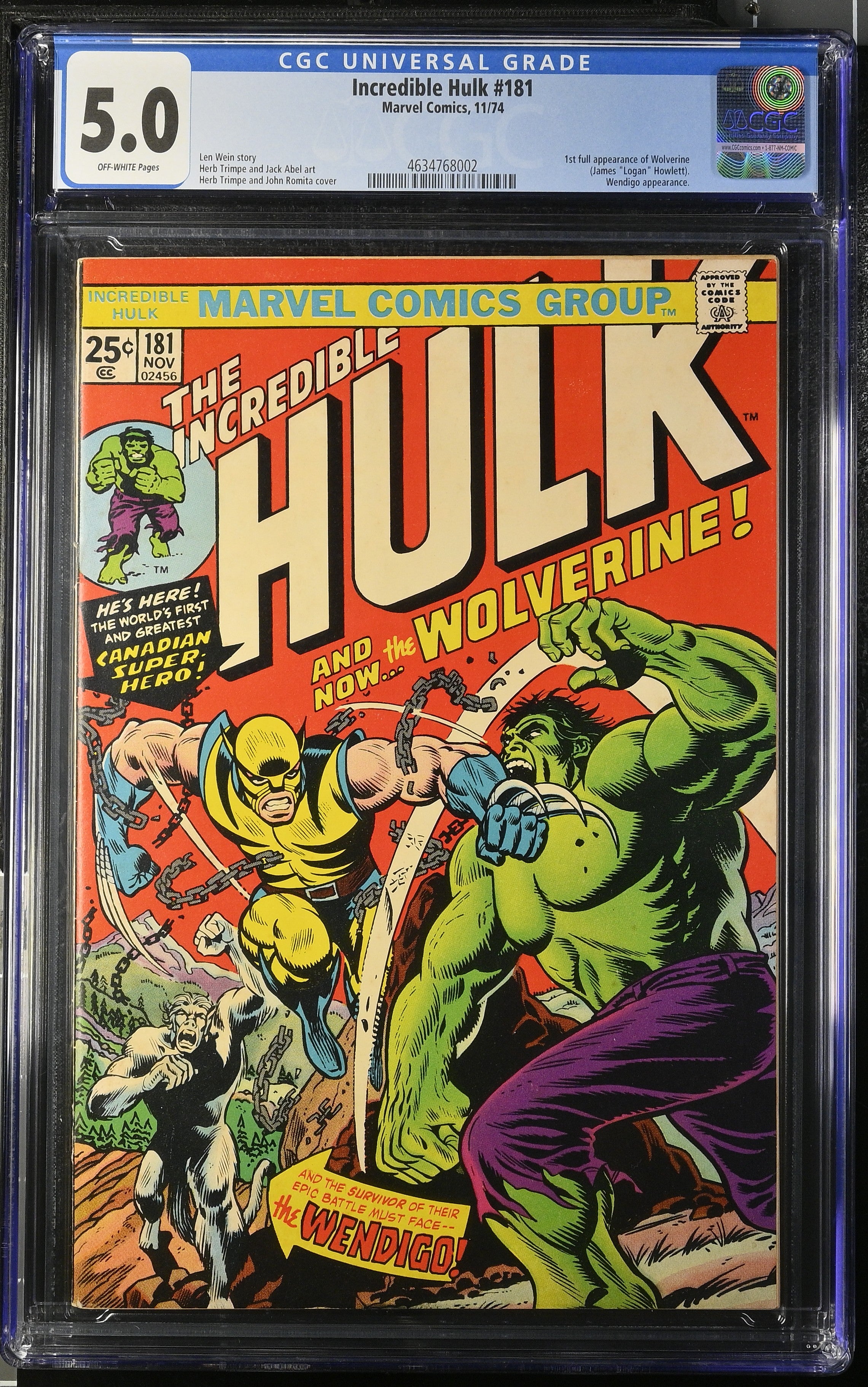 Hulk #1 アメコミ リーフ Incredible Hulk #1 (1962) CGC 7.5 – Torpedo Comics