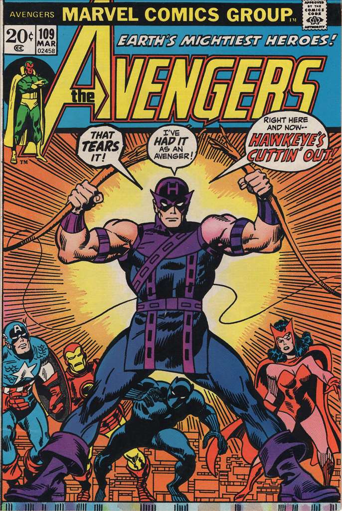 Avengers (1963 1st Series Marvel) #109 Raw