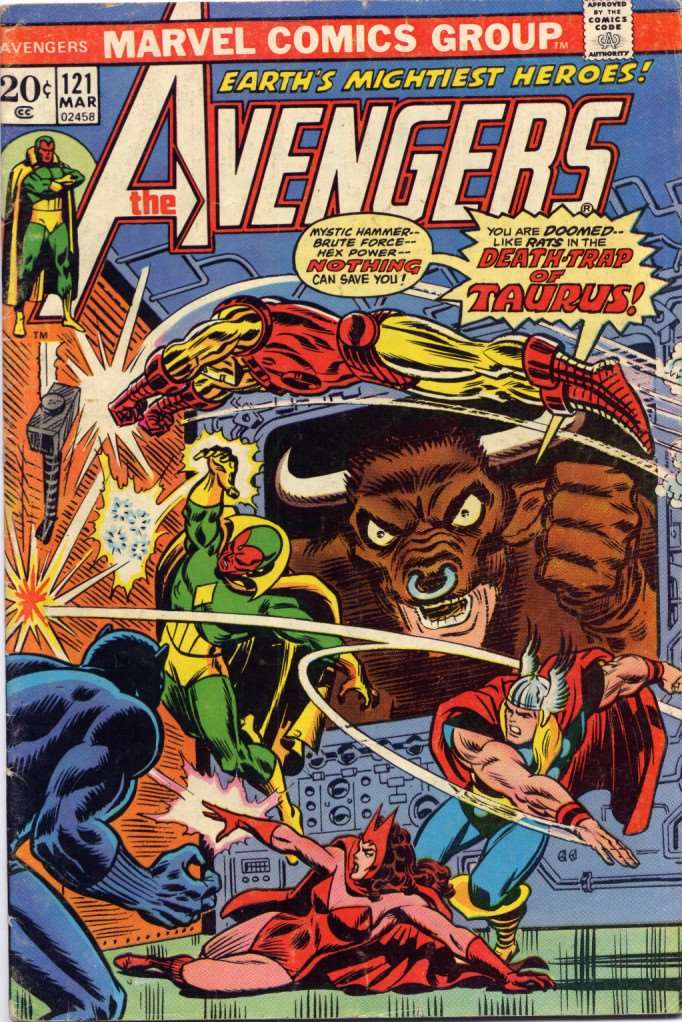 Avengers (1963 1st Series Marvel) #121 Raw