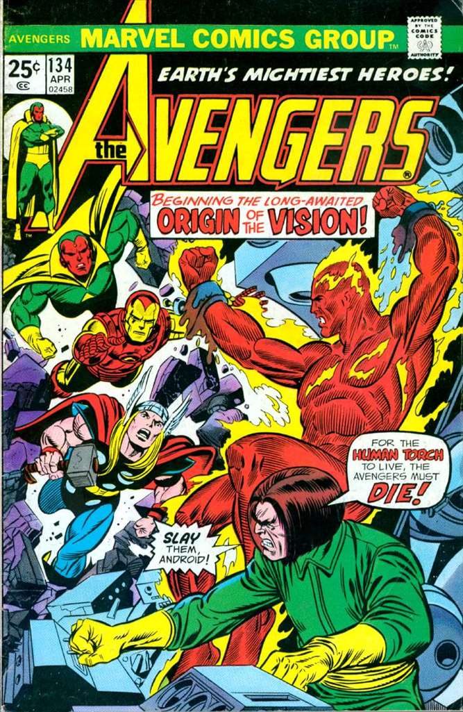 Avengers (1963 1st Series Marvel) #134 Raw