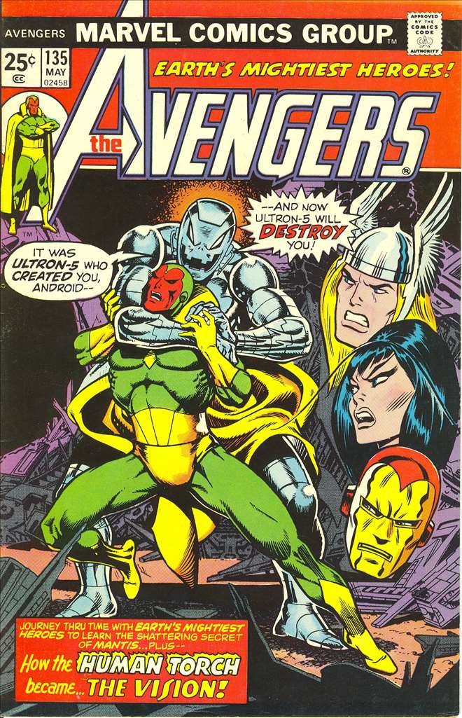 Avengers (1963 1st Series Marvel) #135 Raw