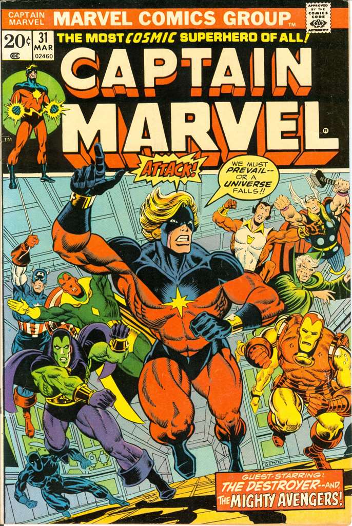 Captain Marvel (1968 1st Series Marvel) # 31 Raw
