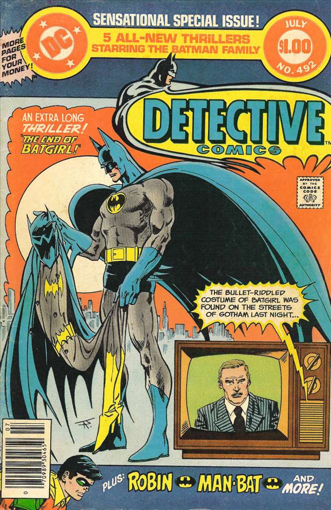 Detective Comics (1937 1st Series DC) #492 Raw