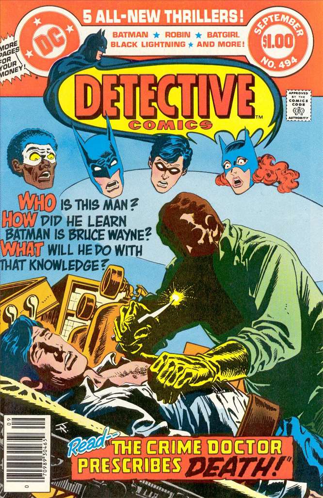 Detective Comics (1937 1st Series DC) #494 Raw