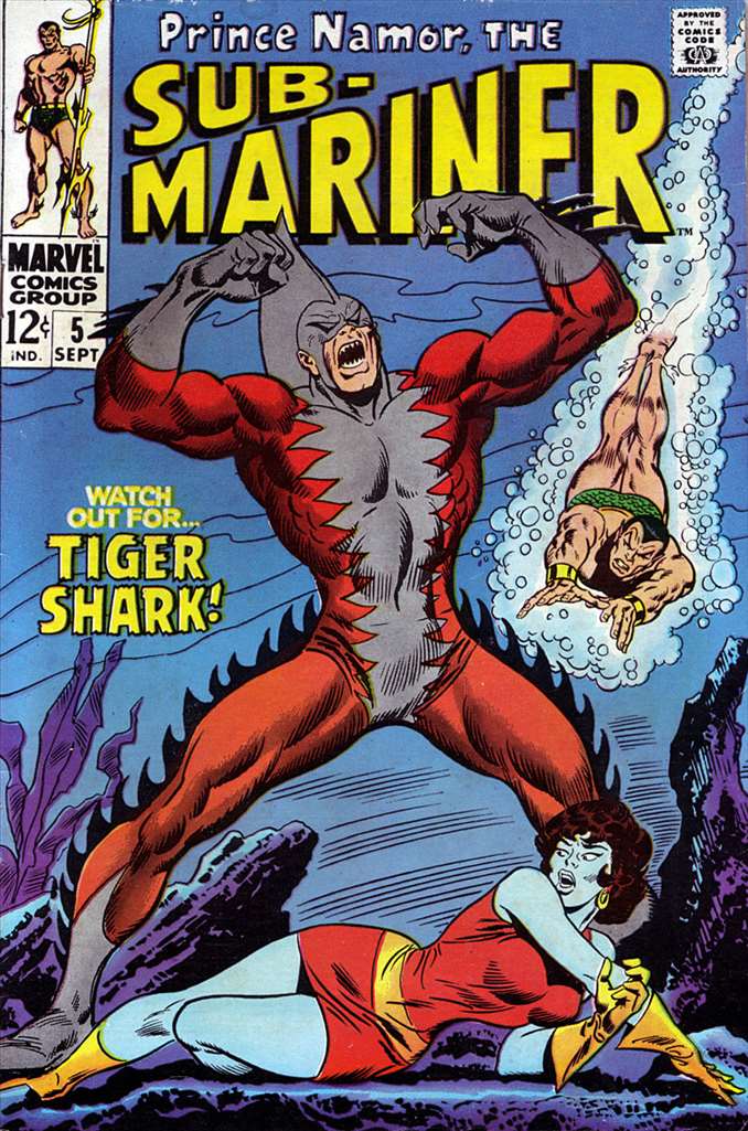 Sub-Mariner (1968 2nd Series Marvel) #  5 Raw