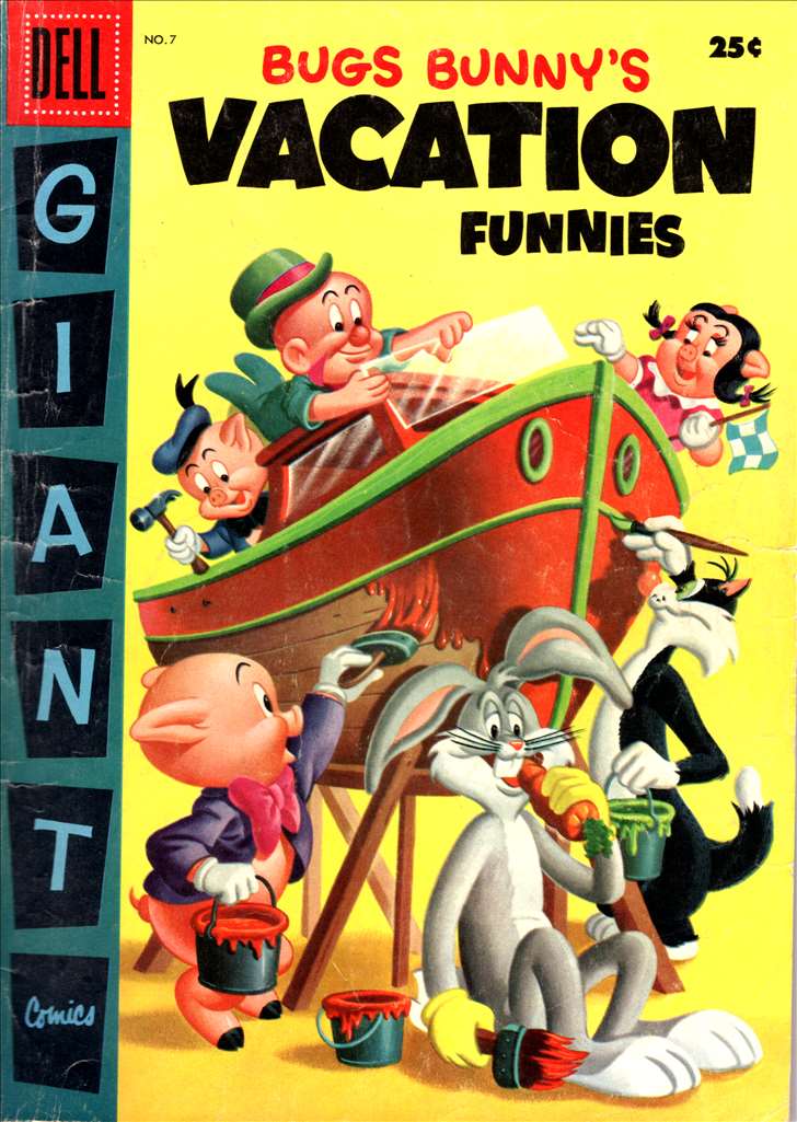 Dell Giant Bugs Bunny Vacation Funnies #  7 Raw