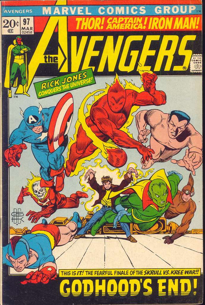 Avengers (1963 1st Series Marvel) # 97 Raw