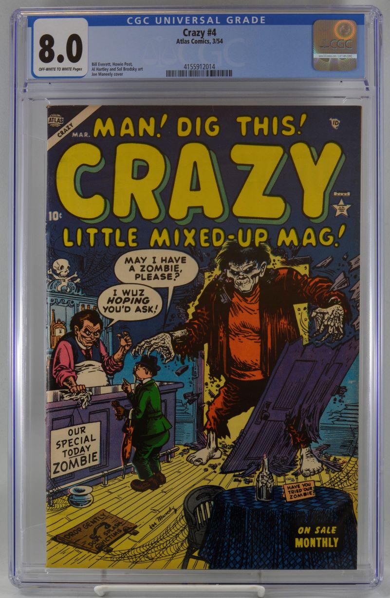 Crazy (1954, Atlas) # 4 CGC