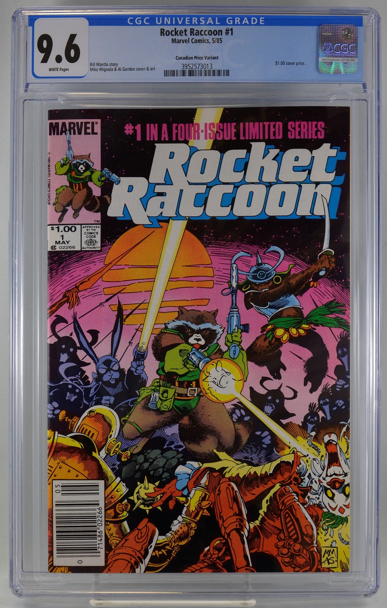 Rocket First Appearance Rocket Raccoon (1985 1st Series Marvel) # 1 CGC