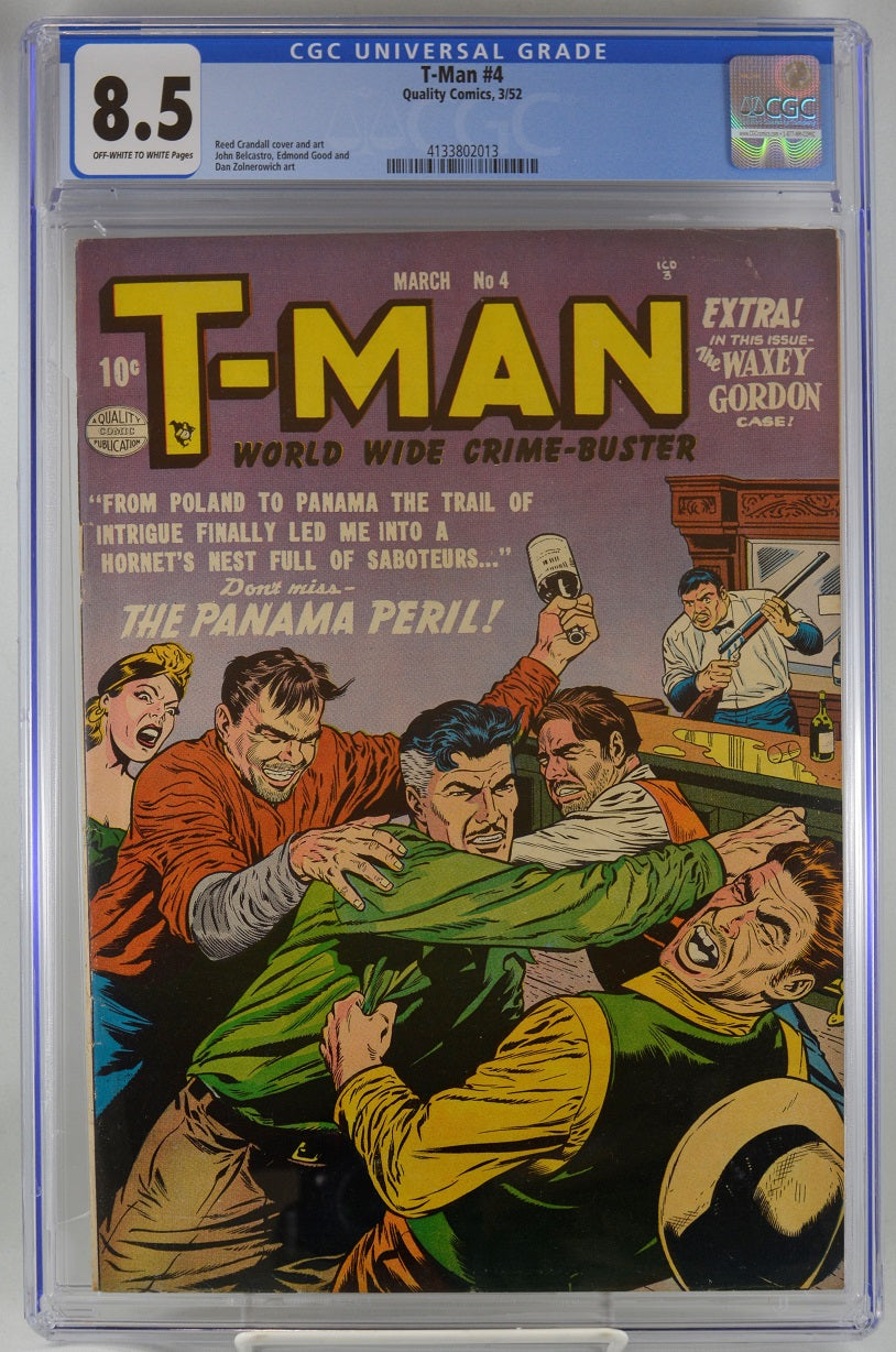 T-Man (1951, Quality) # 4 CGC